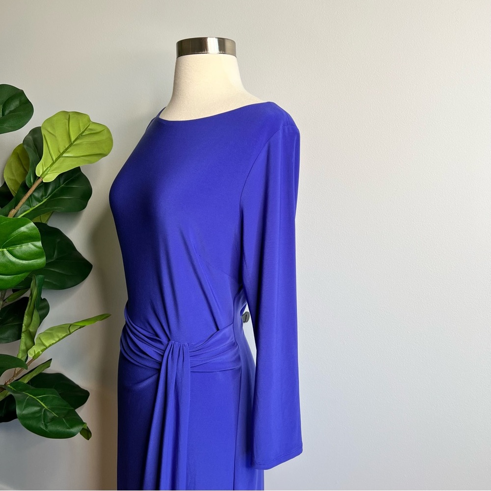 Lauren Ralph Lauren Purple 3/4 Sleeve Dress - Picture 3 of 10